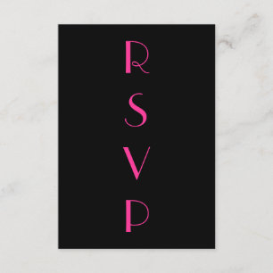 Fucsia RSVP de los años 20 del rugido