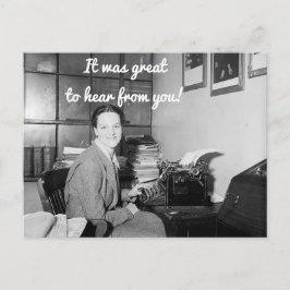 Fue grandioso escuchar de tu postal