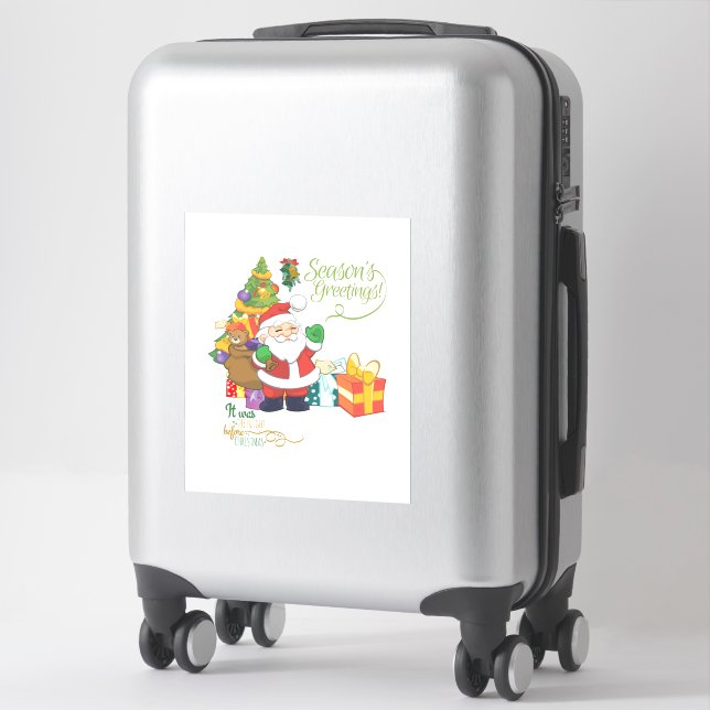 Fue La Noche Antes Del Pegatina De Vinilo Cortado  (Maleta)