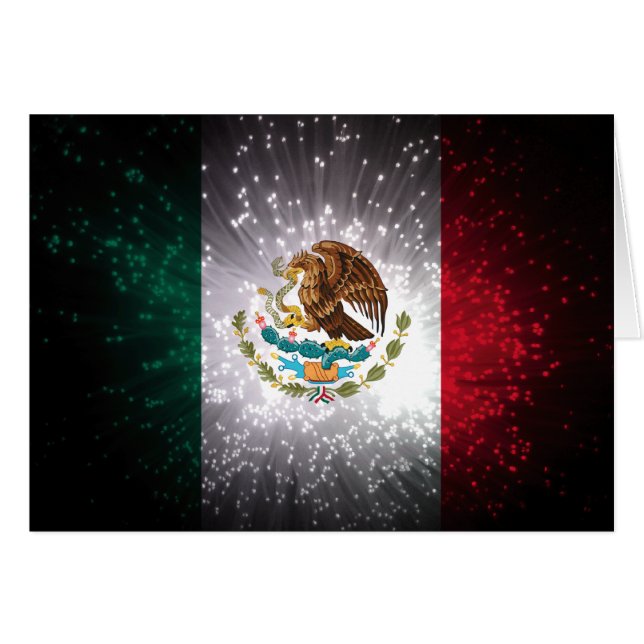 Fuego artificial de la bandera mexicana (Anverso (Horizontal))