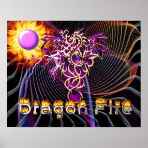 Fuego de Dragón - Arte de Fantasía