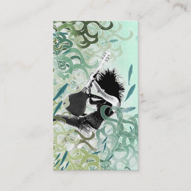 Fuego de la aguamarina - tarjeta de visita (Anverso)