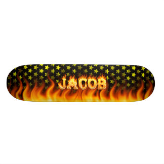 Fuego del monopatín de Jacob y diseño de las