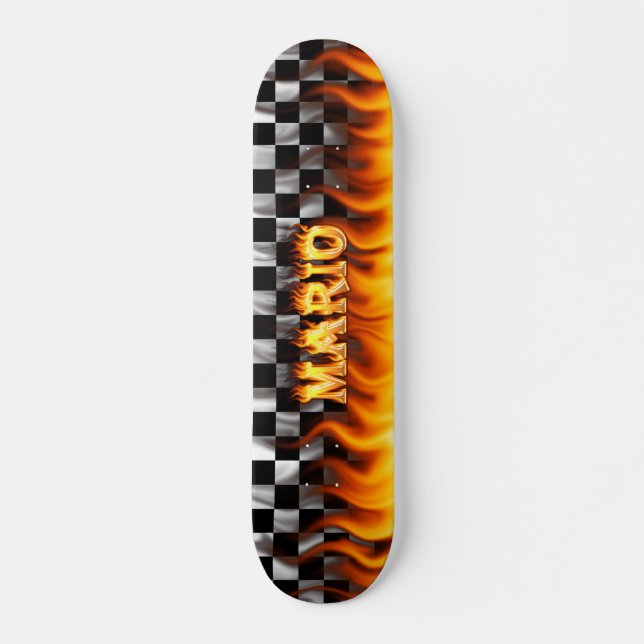 Fuego del monopatín de Mario y diseño de las (Anverso )