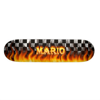 Fuego del monopatín de Mario y diseño de las