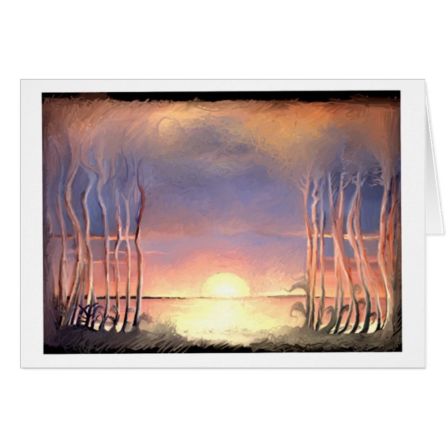 ** Fuego en el cielo y fuego en el corazón ** (Anverso (Horizontal))