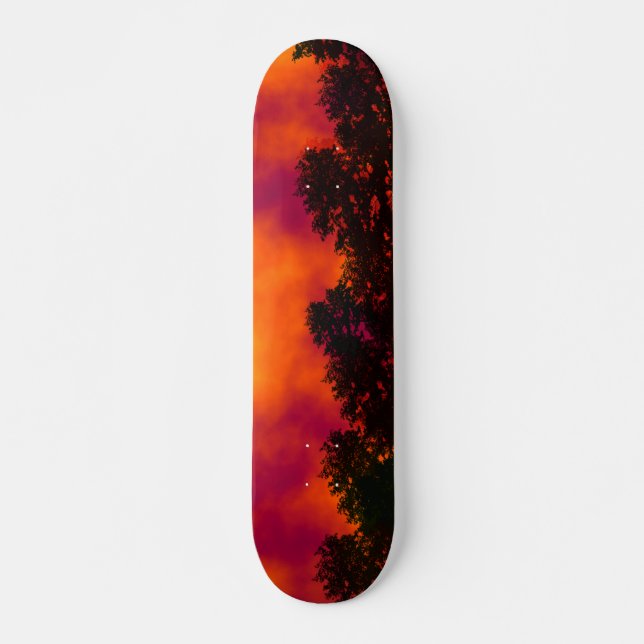 Fuego en la cubierta Sky Skateboard / Skateboard (Anverso )