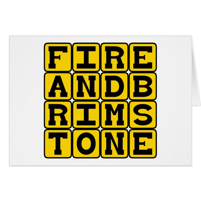 Fuego y azufre, fervor religioso (Anverso (Horizontal))
