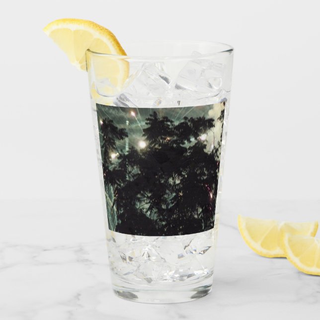 Fuegos artificiales 13 Tumbler de vidrio Collins (Anverso (hielo))