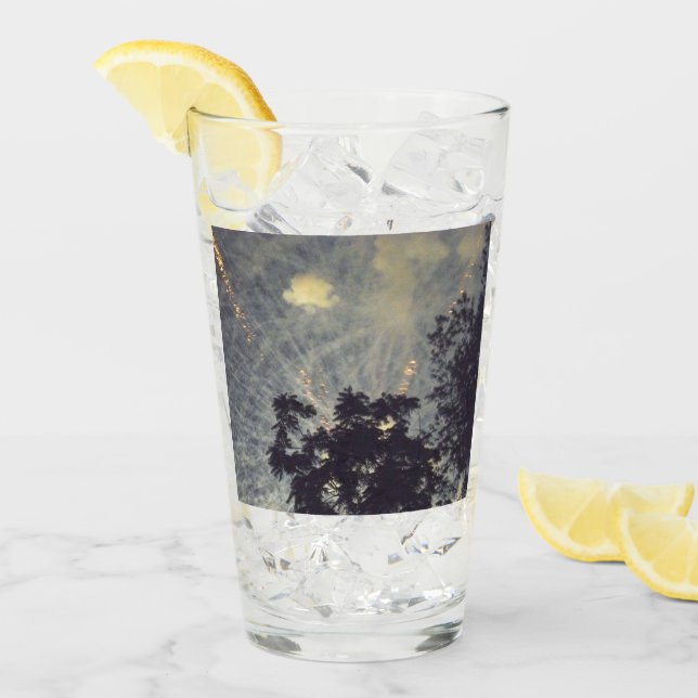 Fuegos artificiales 19 Tumbler de vidrio Collins (Anverso (hielo))