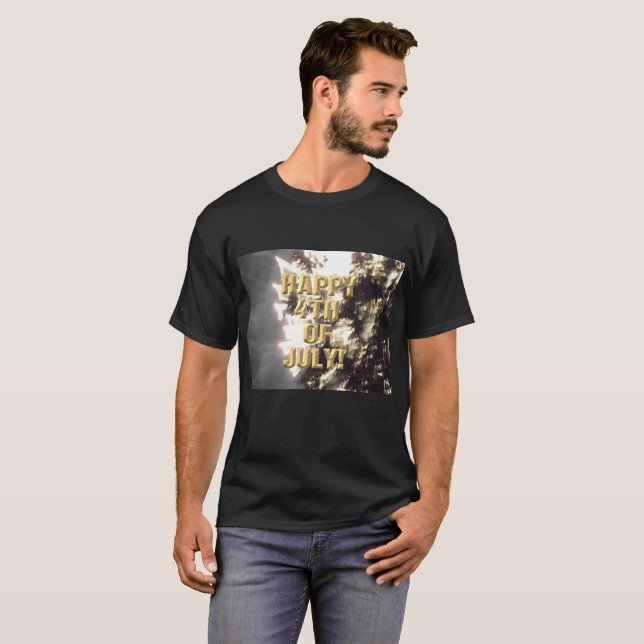 Fuegos artificiales 2 4 de julio hombres camisa ne (Anverso completo)