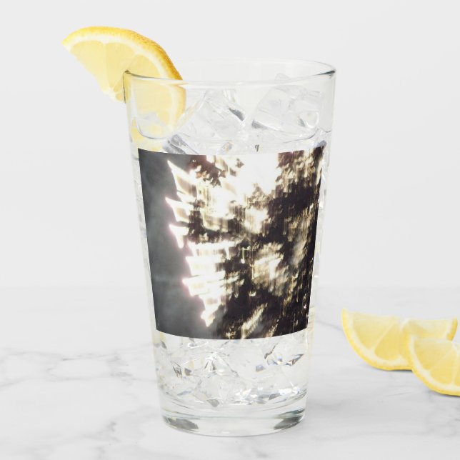 Fuegos artificiales 2 Tumblores de vidrio Collins (Anverso (hielo))