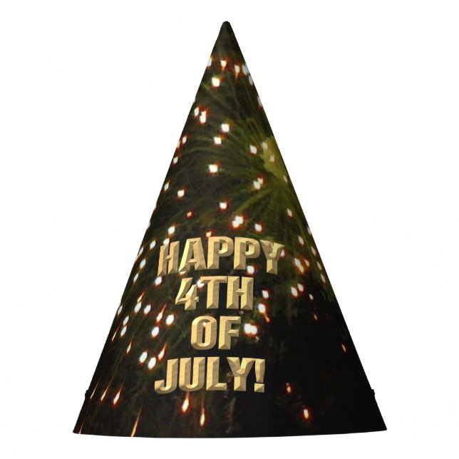 Fuegos artificiales 4 de julio gorra fiesta (Anverso)