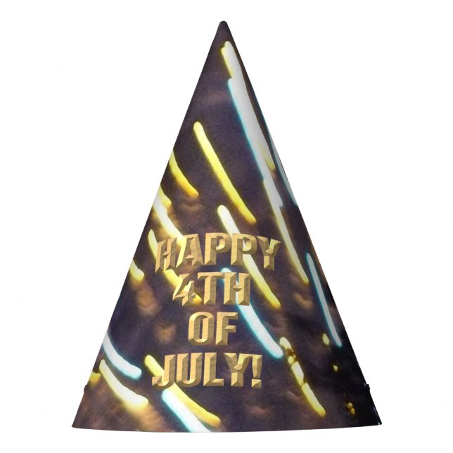 Fuegos artificiales 6 4 de julio gorra fiesta (Anverso)