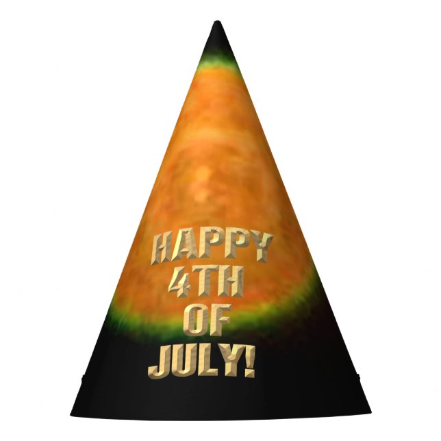 Fuegos artificiales 9 4 de julio gorra fiesta (Anverso)