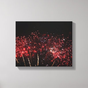 Fuegos artificiales/ajuste de lienzo