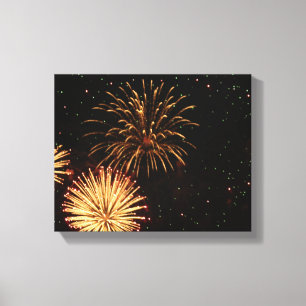 Fuegos artificiales/ajuste de lienzo