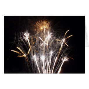 Fuegos artificiales blancos y dorados II Celebraci