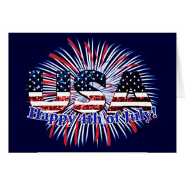 Fuegos artificiales de bandera de texto de Estados