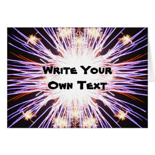 Fuegos artificiales - Escribe tu propio texto