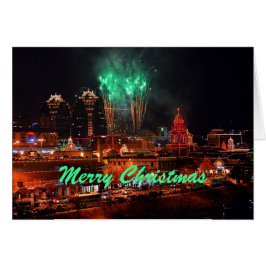 Fuegos artificiales navideños Luces de Kansas City