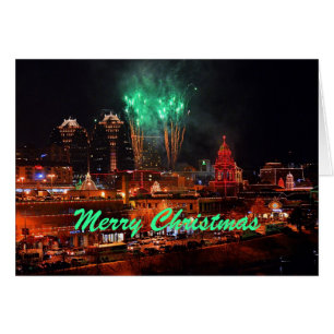 Fuegos artificiales navideños Luces de Kansas City