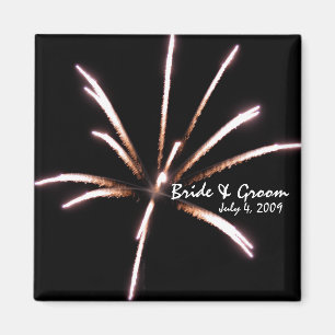 Fuegos artificiales que casan el imán