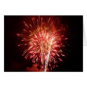 Fuegos artificiales rojos, blancos y azules II Pat