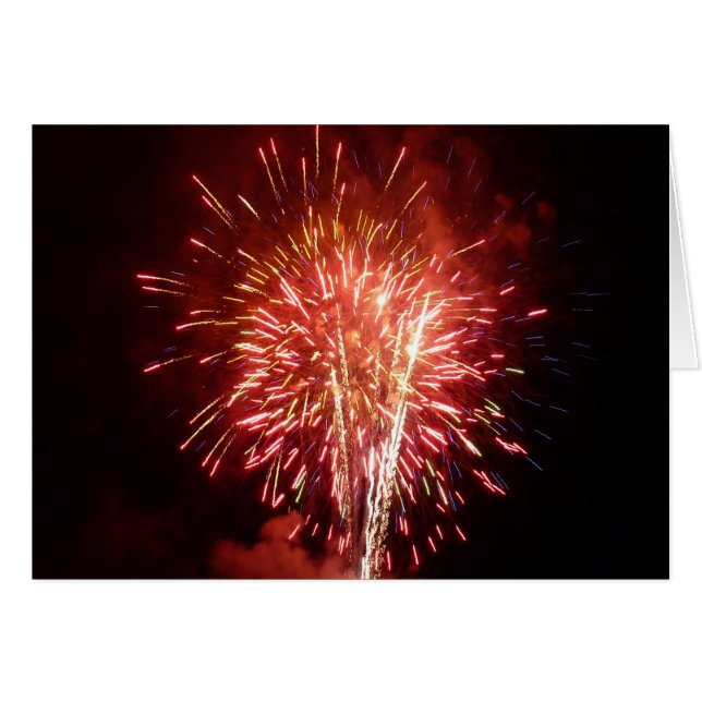 Fuegos artificiales rojos, blancos y azules II Pat (Anverso (Horizontal))