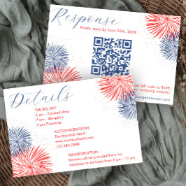 Fuegos Artificiales & Tarjetas de RSVP y Detalles 