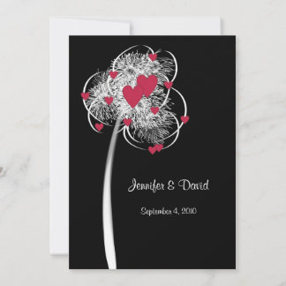 Fuegos artificiales y invitación a casamiento en á