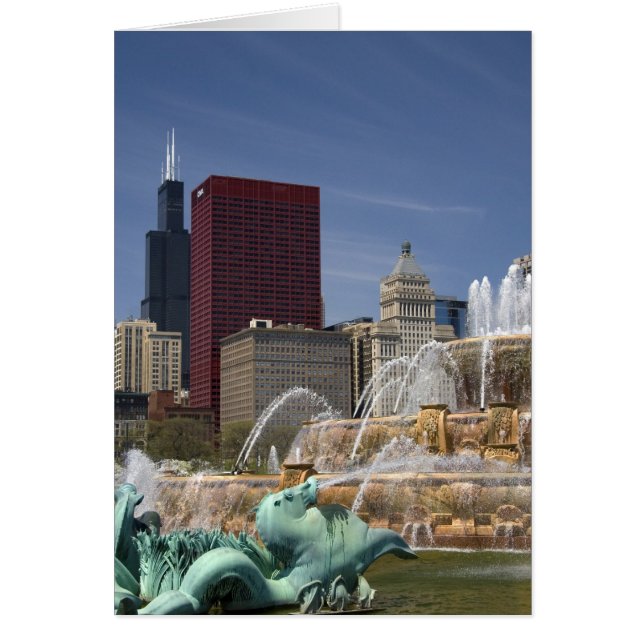 Fuente de Buckingham situada en Grant Park, (Frente)