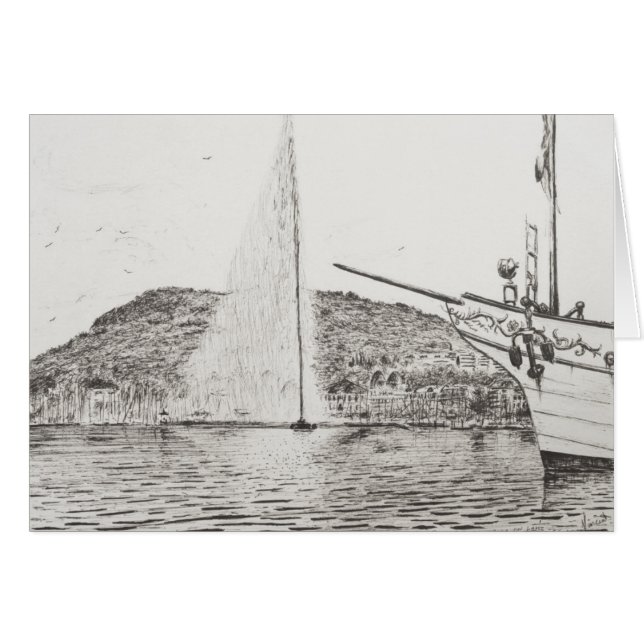 Fuente de Ginebra y arco del barco de placer 2011 (Anverso (Horizontal))