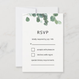 Fuente de la tarjeta RSVP
