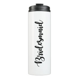 Fuente de letra Bridesmaid Botella de bebida Tumbl