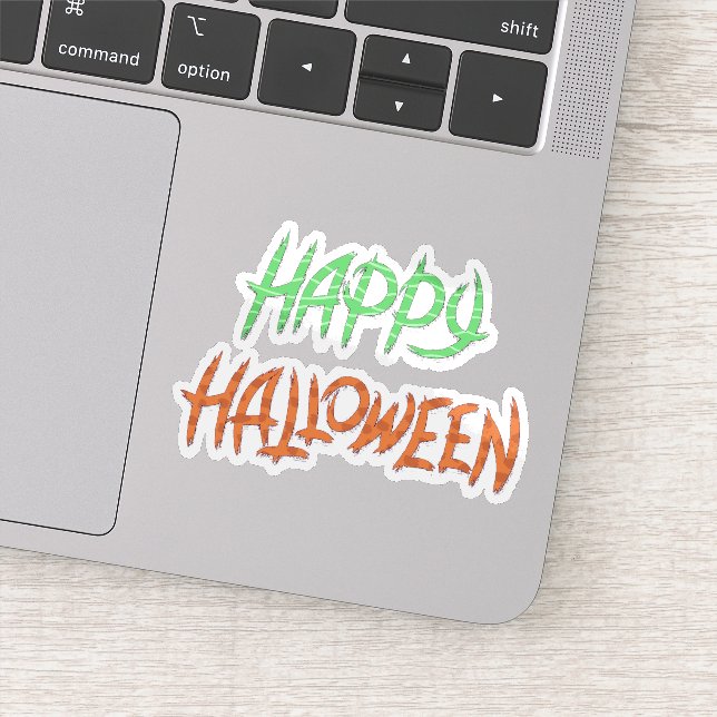 Fuente de pegatina de Halloween feliz (Detalle)