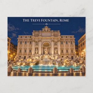Fuente de Trevi Roma Postal Nocturna