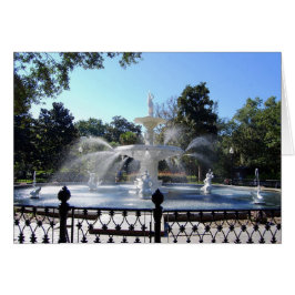 Fuente del Forsyth Park, Savannah, Georgia, tarjet