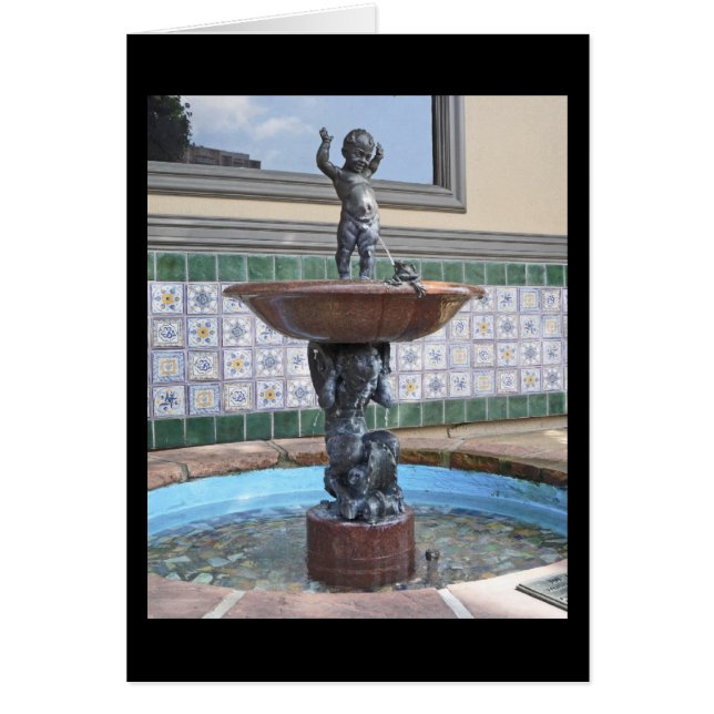 Fuente del niño y la rana, Raffaello Romanelli (Frente)