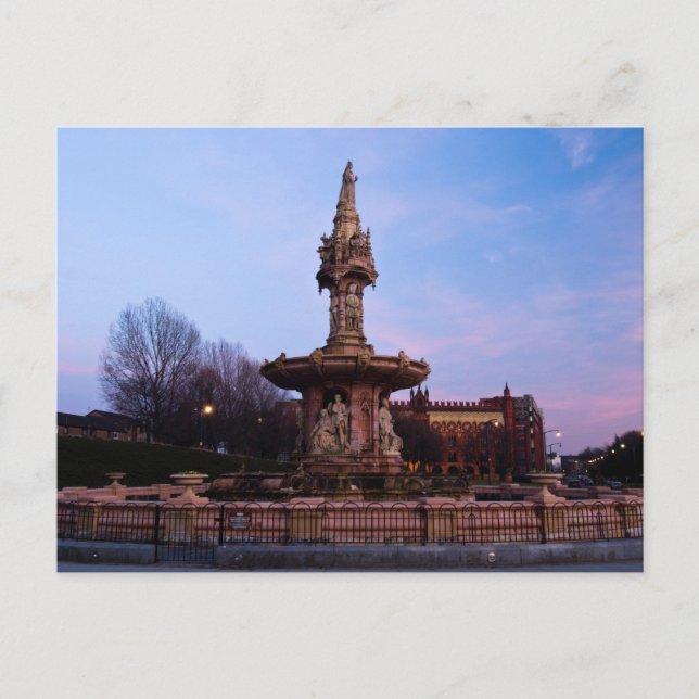 Fuente Doulton, postal Glasgow (Anverso)