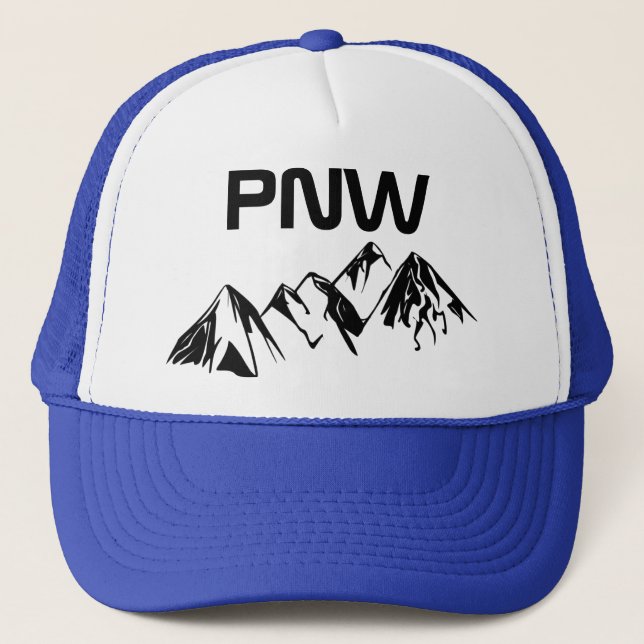 Fuente grande del gorra del camionero de PNW (Anverso)