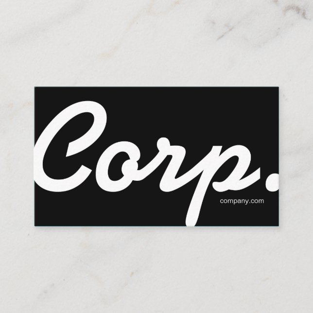 Fuente grande, fácil leer la tarjeta de visita (Anverso)