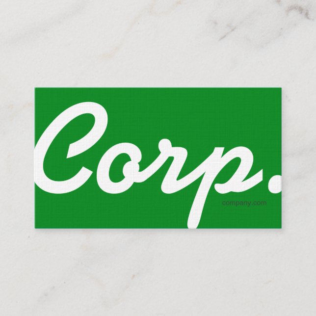 Fuente grande, fácil leer la tarjeta de visita (Anverso)