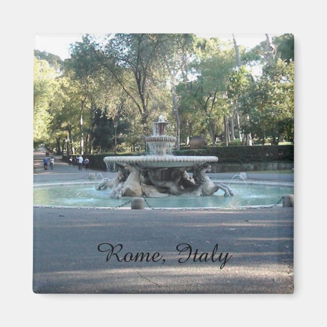 Fuente: jardín de Villa Borghese, imán de Roma (Frente)
