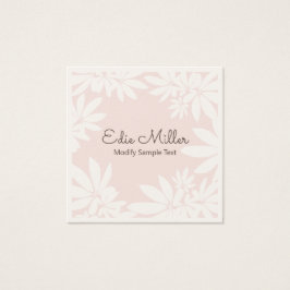 Fuente moderna de escritura floral rosa pálido