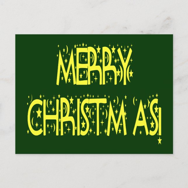 Fuente Nocturna Estelar de Feliz Navidad (Anverso)