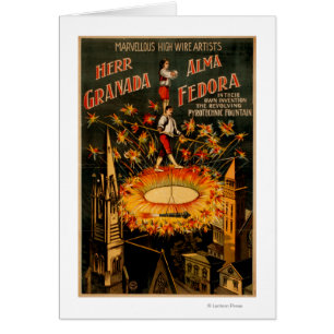 Fuente pirotécnica revolucionaria de alta alambre