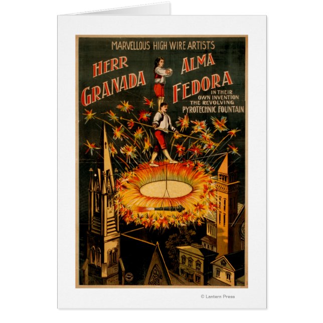 Fuente pirotécnica revolucionaria de alta alambre (Frente)