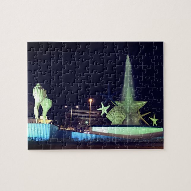 Fuente Plaza Caracol, Cancun #1-2 Rompecabezas (Horizontal)