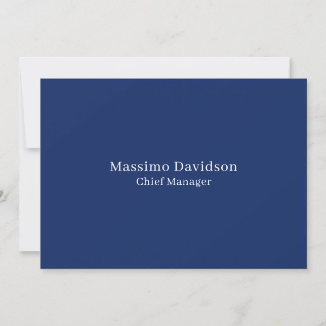 Fuente Serif Simple Minimalista Moderna Azul Oscur (Anverso)